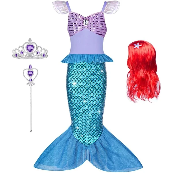 AOOWU Disfraz de Sirena