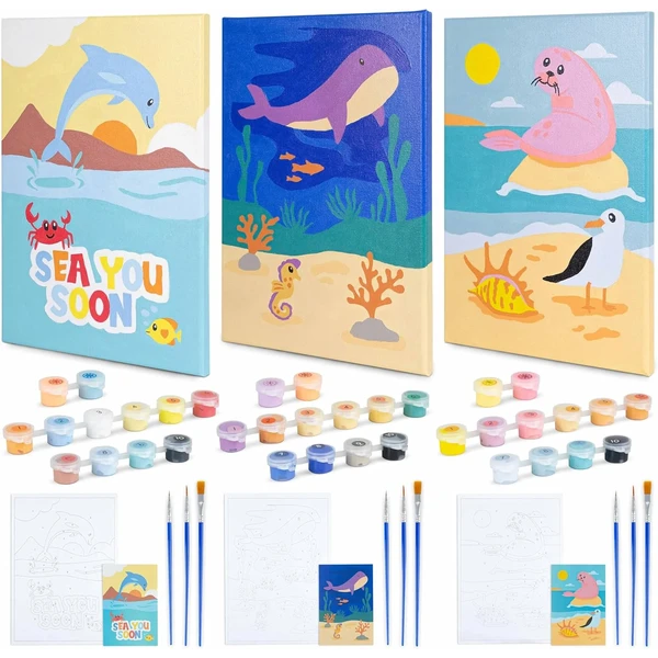 BONNYCO Pintar por Números Animales Marinos