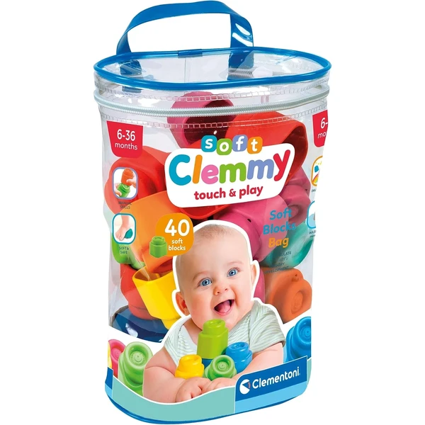 Bolsa 40 bloques blandos Clemmy Clementoni