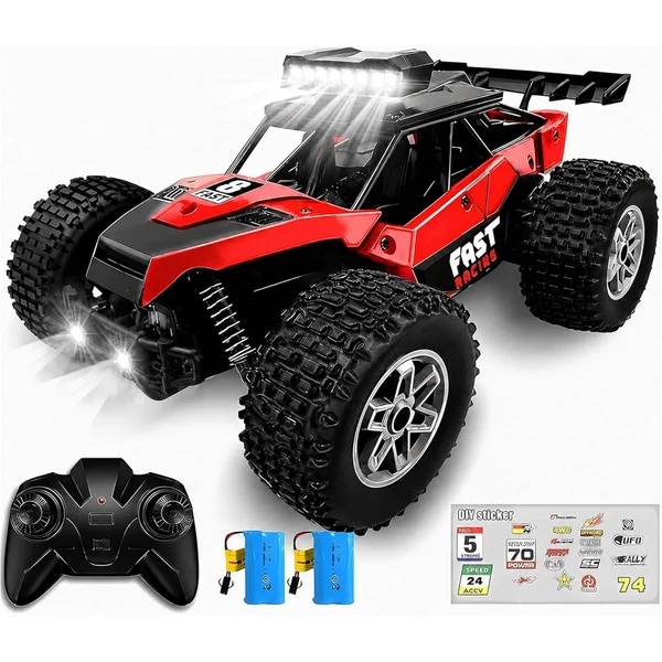 KINSAM Coche RC 20 km/h con 2 Baterías