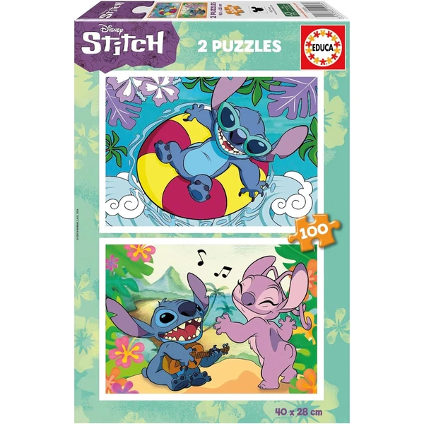 Educa Disney Stitch 2x100