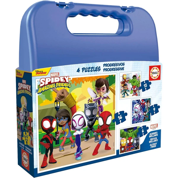 Maleta de puzles progresivos Spidey Educa