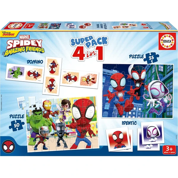 Educa Superpack Spidey 4 en 1