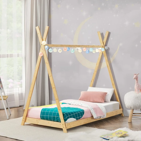 Cama tipi en.casa de bambú