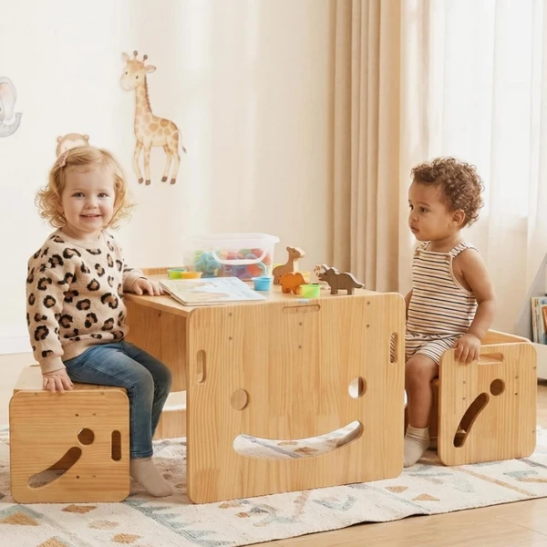 Mesa con dos sillas Montessori FUNLIO