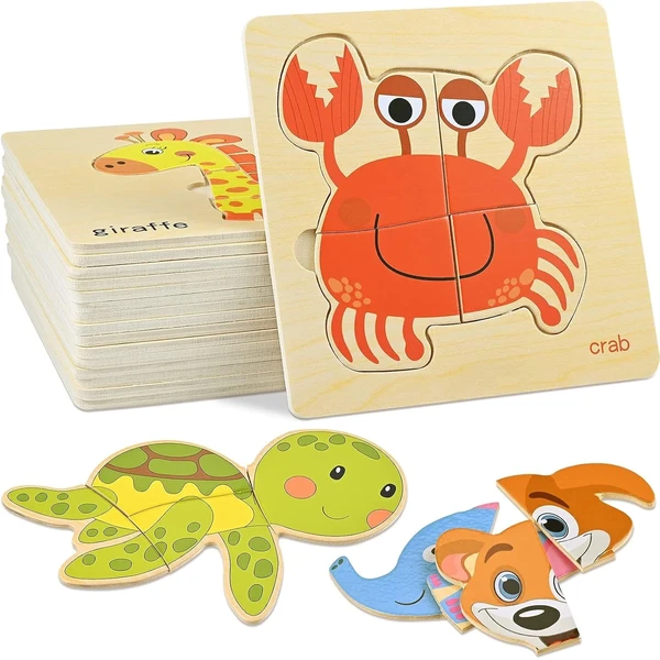 Puzzles de madera de animales GOLDGE