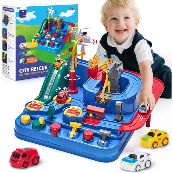 Circuito de coches con botones hahaland