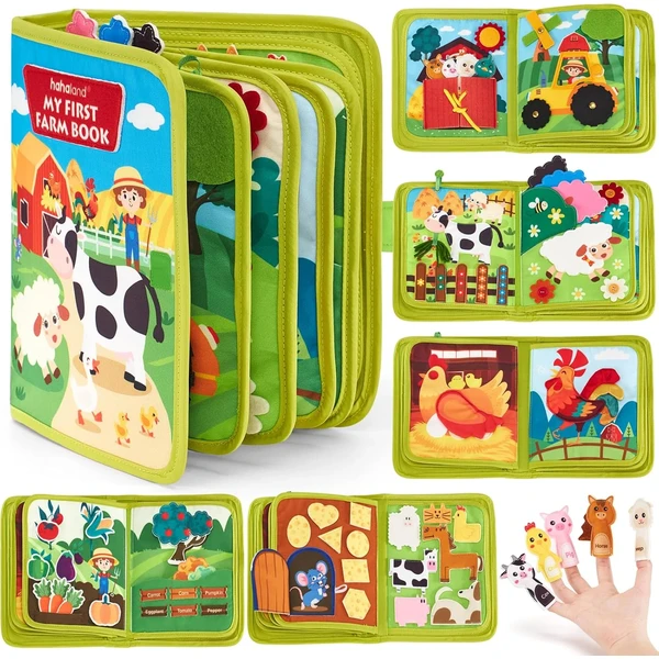 Busy book Montessori granja hahaland