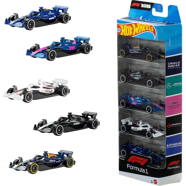 Hot Wheels Fórmula 1 Pack de 5