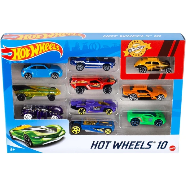 Hot Wheels Pack de 10 Vehículos
