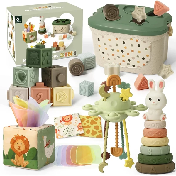 Set Montessori 5 en 1 con xilófono