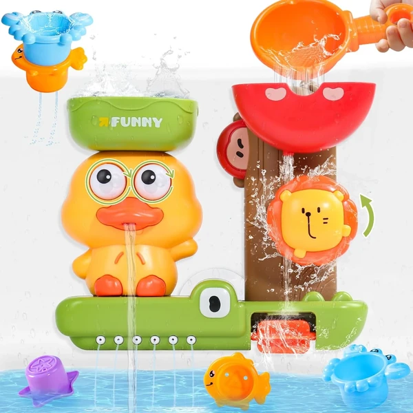 Cascada de bañera con tazas apilables