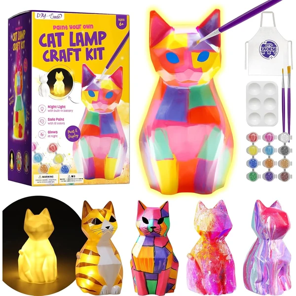 Kit de Lámpara Gato para Pintar