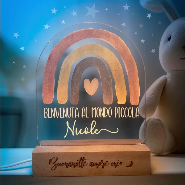 Lámpara nocturna personalizada con nombre