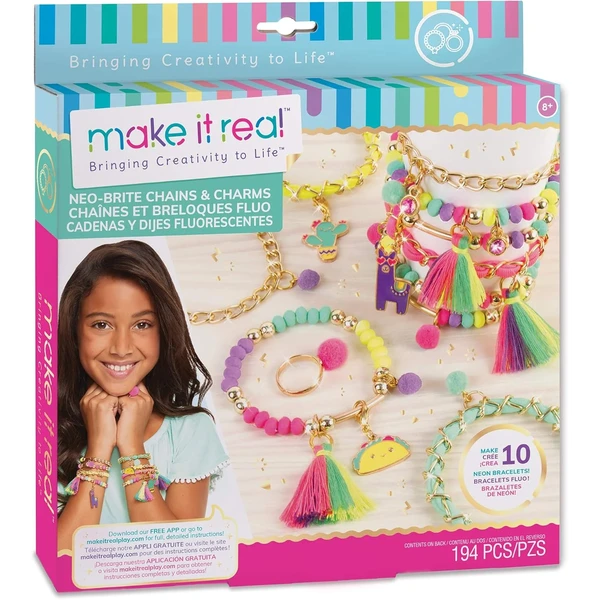 Make It Real Kit de Pulseras Neón