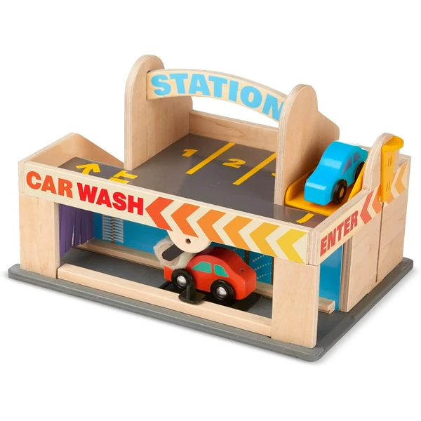 Melissa & Doug Parking con Estación de Servicio