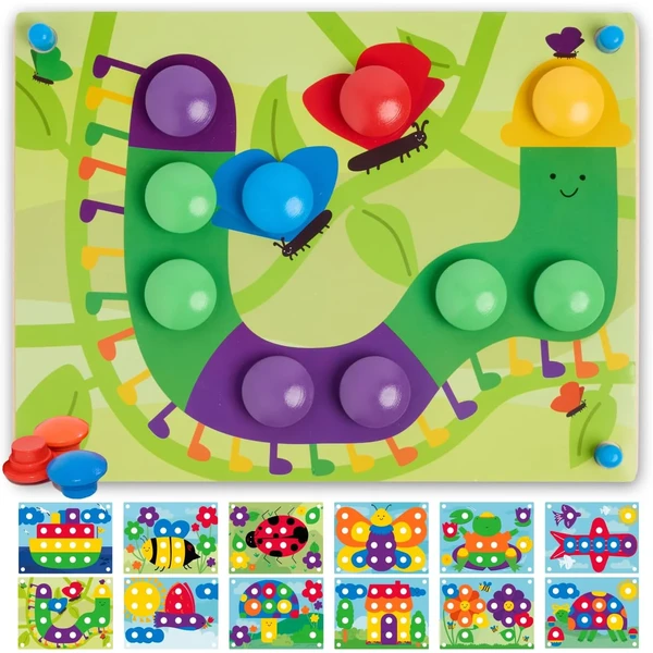 Mosaico de botones de madera Nene Toys