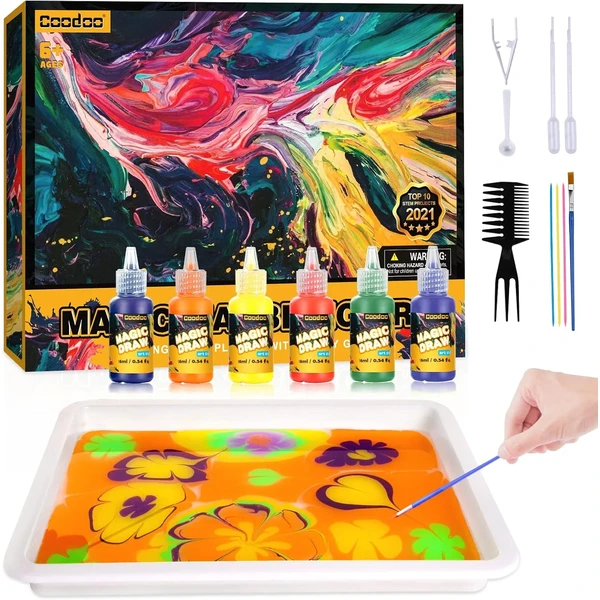 Coodoo Pintura Marmolado en Agua