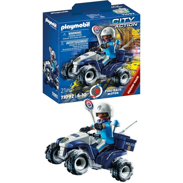 PLAYMOBIL Speed Quad de Policía